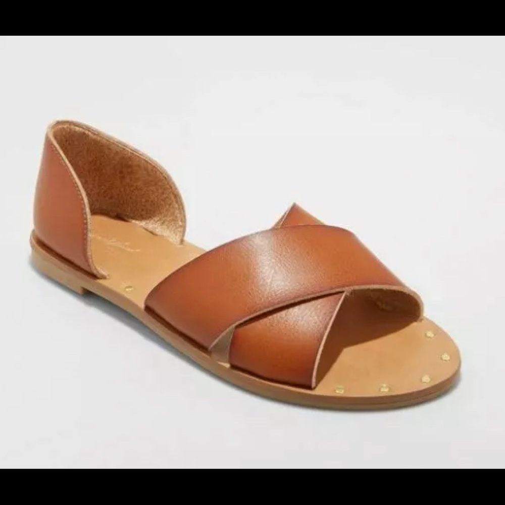 NWT Women's Lois Crossband Sandals - Universal Thread